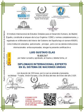 MODELO DIPLOMA EXPERTO SISTEMA DE NACIONES UNIDAS